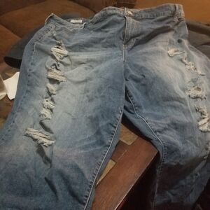 Torrid Distressed Ex Boyfriend Jeans Size 30